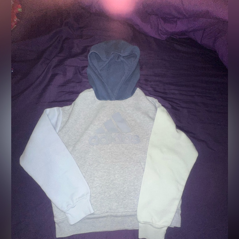 Adidas Kids Gray Hoodie Sweater
